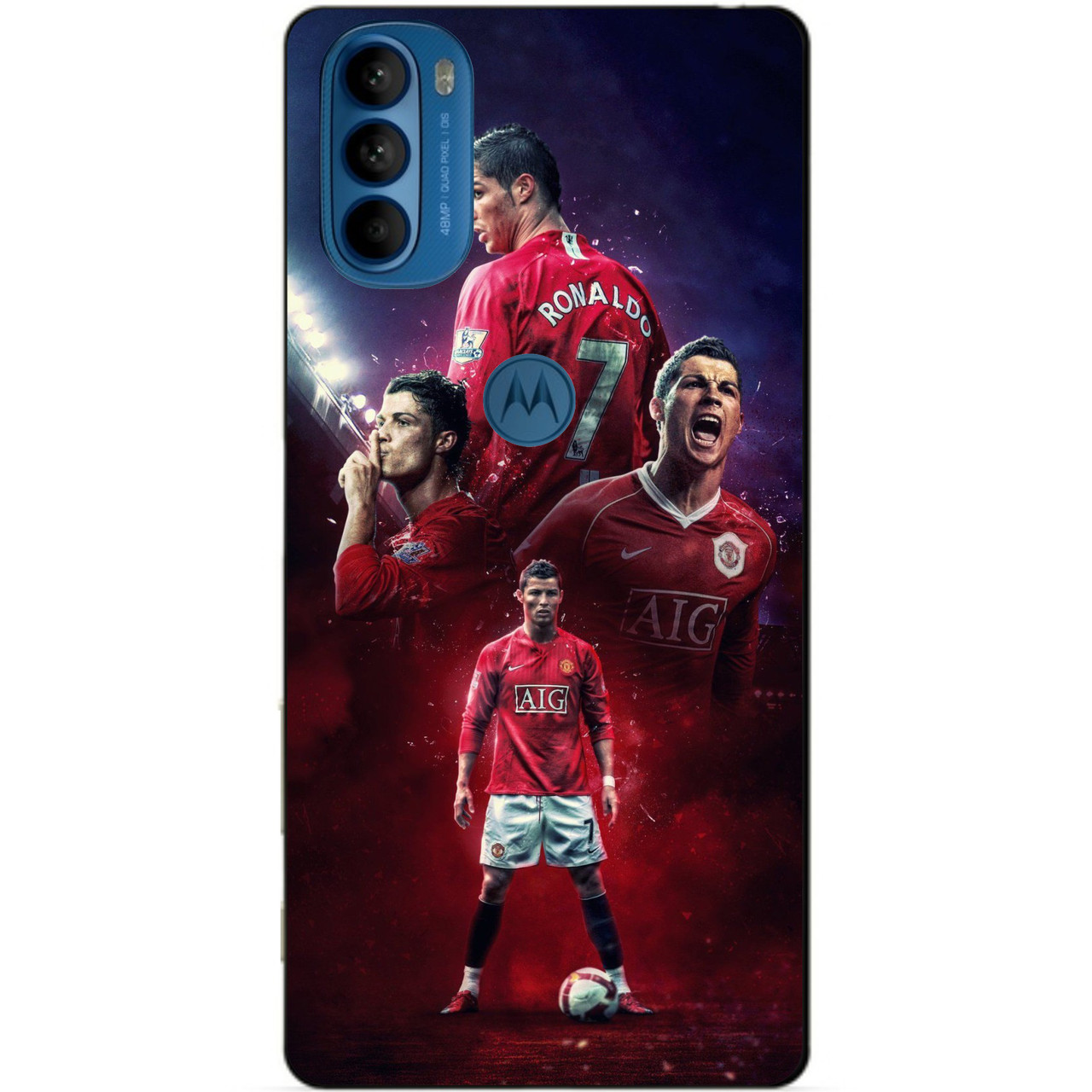 Силіконовий чохол бампер для Motorola Moto G31 з малюнком Ronaldo MU Роналдо