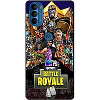 Силиконовый чехол бампер для Motorola Moto G41 с рисунком Фортнайт Fortnite