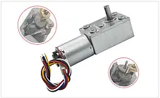 Двигун JGY370EC з черв'яковим редуктором з Енкодером 6 об/хв 12В, фото 3