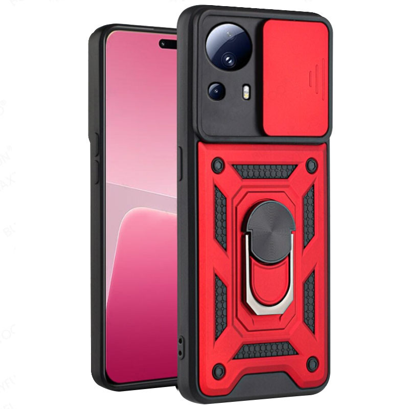 Ударостійкий чохол Camshield Serge Ring для Xiaomi 13 Lite Червоний, фото 1
