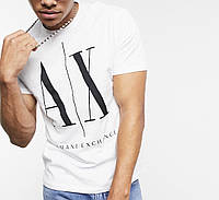 Мужская футболка Armani Exchange A|X белая Армани