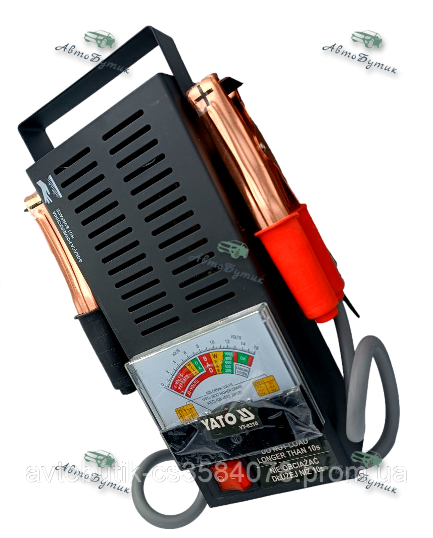 Тестер акумуляторних батарей 100 Amp (навантажувальна вилка) ДК, фото 1