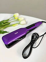 Широкий утюжок для выпрямления волос VGR V-506 мощностью 55 Вт с LED дисплеем 130-210 градусов Цельсия фиолет