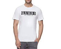 Мужская футболка Guess Los Angeles белая Гесс