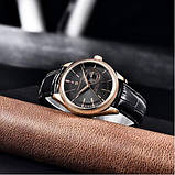 Водонепроникний (200 м) кварцовий чоловічий годинник з хронографом Pagani Design PD-1689 Gold-Black, фото 3