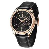 Водонепроницаемые (200 м) кварцевые мужские часы с хронографом Pagani Design PD-1689 Gold-Black