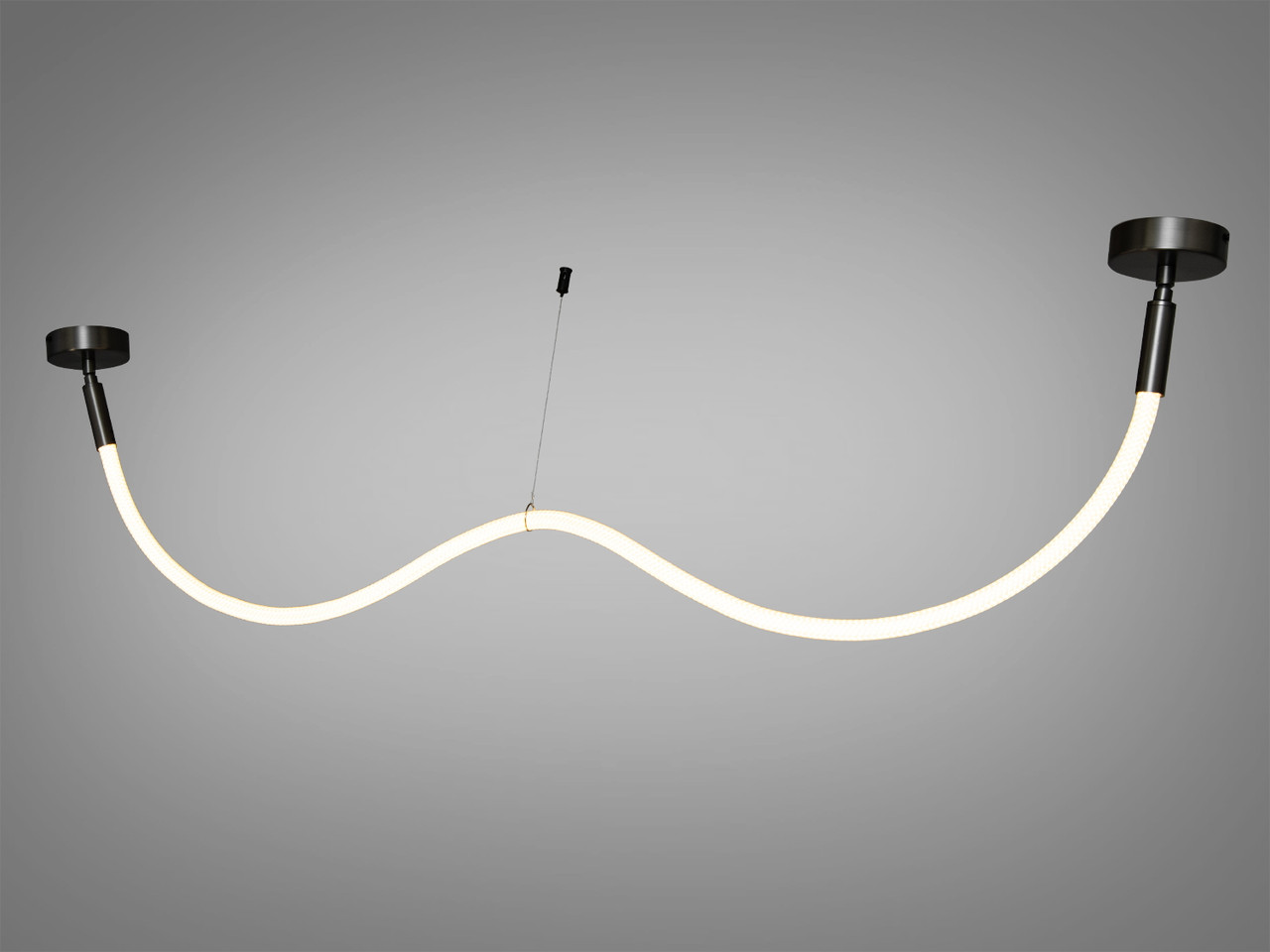 Підвіс неоновий шнур "Ropelight" 17 Вт чорний хром 9610-1500BHR, фото 1