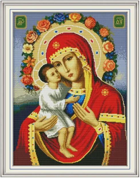 Набір для вишивання за нанесеною на канву схемою "Religious figure 9". AIDA 14CT printed, 41*53 см