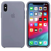 Чехол на iPhone XR,SILICONE CASE,Серый,Levender Gray