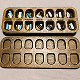 Органайзер для таблеток на 7 днів, дерев'яний. Таблетниця на тиждень, фото 5