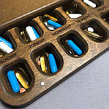 Органайзер для таблеток на 7 днів, дерев'яний. Таблетниця на тиждень, фото 6