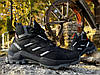 Зимові шкіряні черевики, кросівки термо, Adidas Clima Gore-Tex Black, фото 2