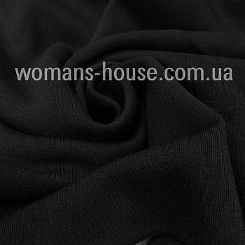 Футер тринитка з начосом Чорний