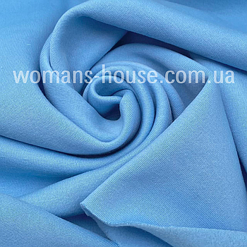 Трикотаж тринитка з начосом Блакитний