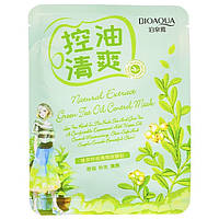 Тканинна маска для обличчя BIOAQUA Natural Extract Green Tea Oil Control Mask