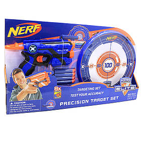 Ігровий набір Бластер Nerf N-Strike Elite з мішенню 8 набоїв синій 52*5*29 см (7017)