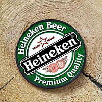 Нашивка с брендом "Heineken" на клеевой основе