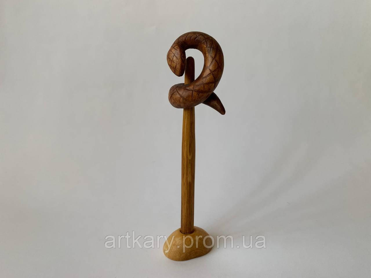 Статуетка "Змія", Статуетка з дерева "Змія", Фігурка з дерева "Змія", Скульптура з дерева