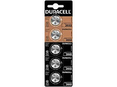 Батарейка CR2032 5шт на блістері ТМ Duracell