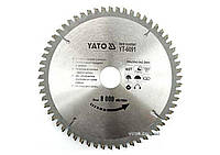 Диск пиляльний по алюмінію YATO : 350х30х3.2x2.5 мм, 100 зубців, R.P.M до 4500 1/хв [10] Baumar - То Что Нужно