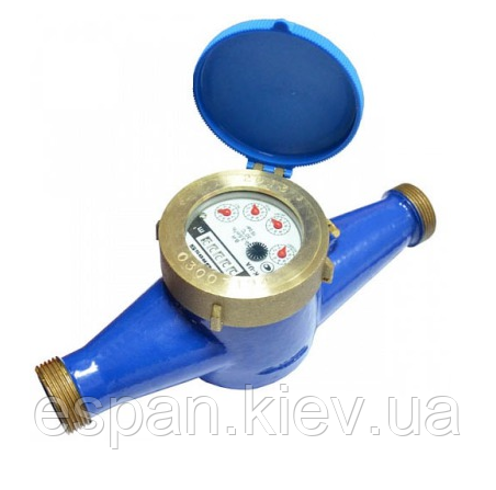 Лічильник холодної води (водомір, водолічильник) багатоструменевий Gross MTK-UA Ду 25 + штуцера