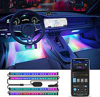 Govee Набор умной подсветки для автомобиля H7090 RGBIC Interior Car Lights Черный Baumar - То Что Нужно