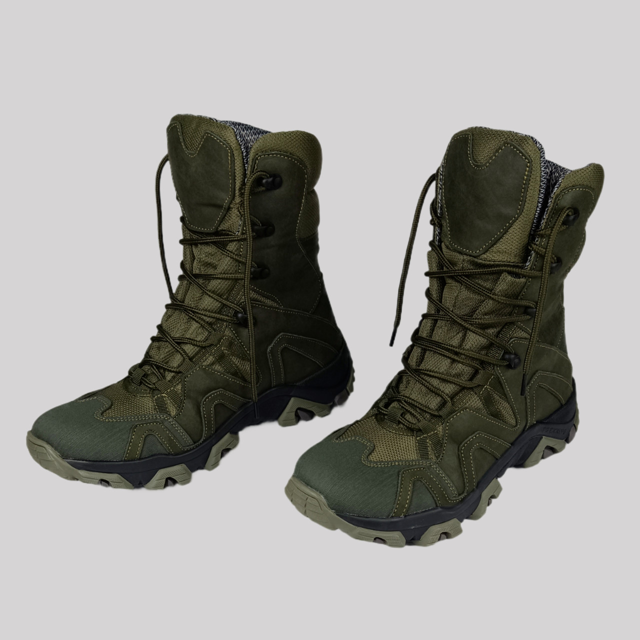 Зимові шкіряні берці Oksy Tactical на мембрані GORE-TEX черевики Olive розмір 40