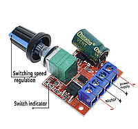 Контролер ШІМ - управління швидкістю двигуна постійного струму з регулюванням 4,5-35В 0-5А