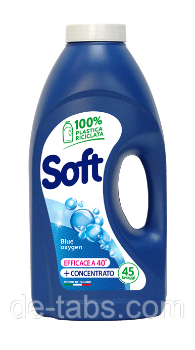 Soft Blue Oxygen 2,25л | 50 прань Гель - універсал для прання