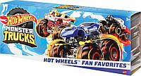 Набор машинок внедорожник 3 штуки Хот Вилс Монстр Трак Hot Wheels Monster Trucks HNT78 MATTEL