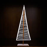 Настільна різдвяна ялинка з дерева декоративна в скандинавському стилі, фото 2