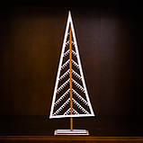 Настільна різдвяна ялинка з дерева декоративна в скандинавському стилі, фото 4