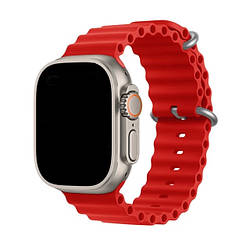 Силіконовий ремінець Ocean для Apple Watch 42/44/45/49 mm Червоний