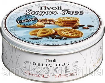 Печиво Асорті БЕЗ САХАРА Jacobsens Tivoli Tin Sugar Free в ж/б 142 г Данія