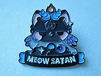 Значек "Мультяшный Котик Meow Satan"