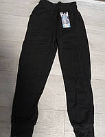 Утеплені спортивні штани "Смайл" із щільним начосом для дівчинки Угорщина на 6-14 років чорні та сірі