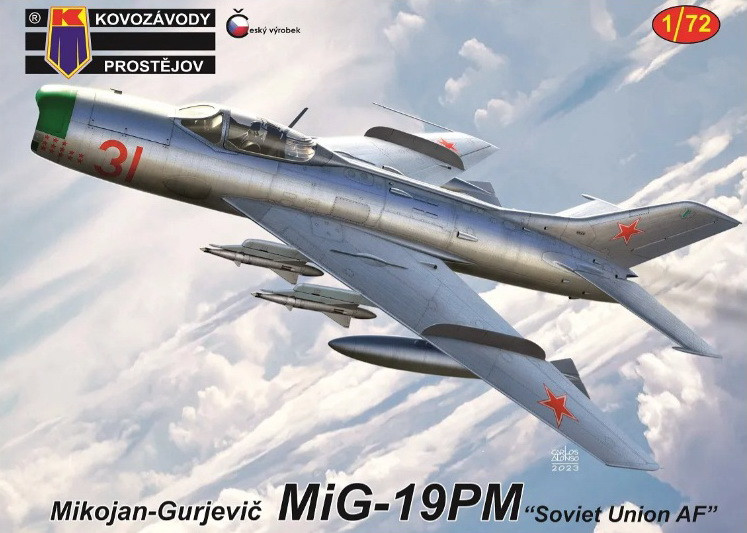Пластикова модель 1/72 Kovozavody Prostejov 0411 MiG-19PM “Soviet Union AF”