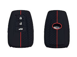 Силіконовий чохол на смарт ключ Toyota Prado Camry Rav4 Highlander Land Cruiser Avensis Auris Corolla 3кн