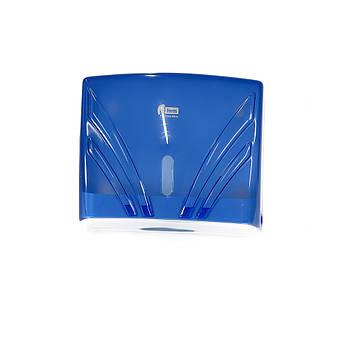 Тримач настінний для серветок на 200 штук, пластик, прозорий блакитний Afacan Plastik