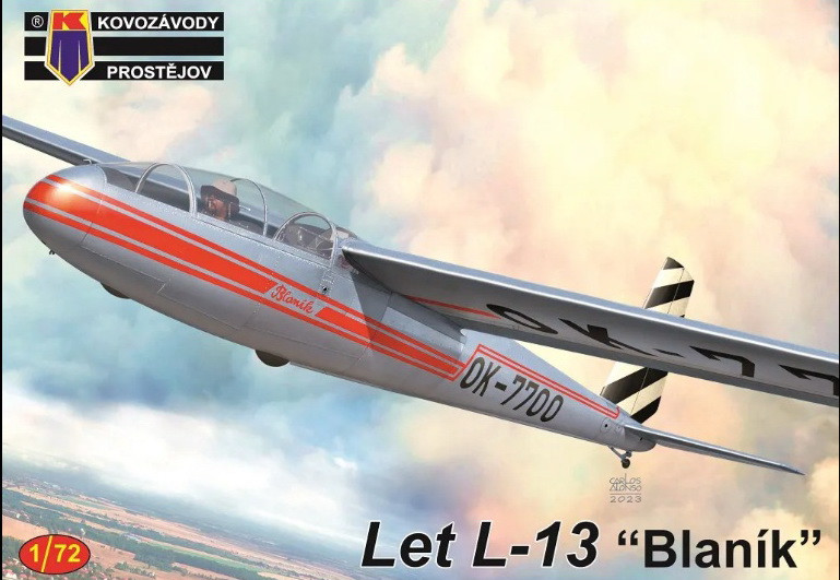 Пластикова модель 1/72 Kovozavody Prostejov 0412 чехословацький планер Let L-13 “Blaník”