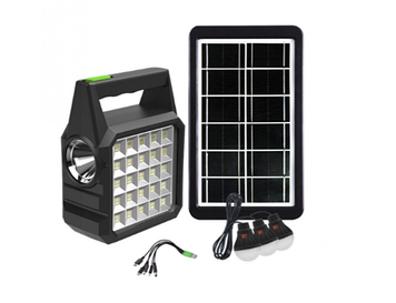 Ліхтар GD105 із сонячною панеллю та лампочками | Сонячна станція