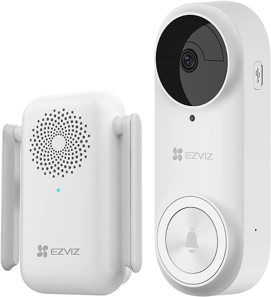Б/У. Бездротова камера дверного дзвінка EZVIZ 2K для зовнішнього використання з Wi-Fi-дзвінком