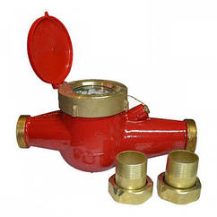 Лічильник гарячої води багатоструменевий Gross MTW-UA Ду 40 (водомір, водолічильник) + штуцера