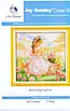 Набір для вишивання за нанесеною на канву схемою "Angel and cat". AIDA 14CT printed 51*51 см, фото 3
