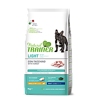 Сухий корм для собак дрібних порід низькокалорійни Trainer Natural Dog Light in Fat Mini Adult з індичкою 7 кг