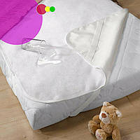 Наматрацник 80х190 см, непромокальний із гумками по 4 кутах