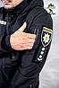 Куртка Softshell Waterproof мембрана, чорна| Щільність 280 гр/м, фото 3