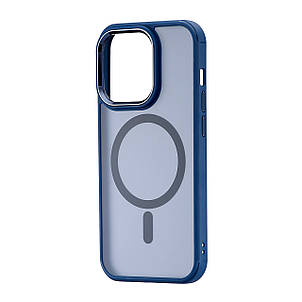 Чохол Magnetic Crystal with MagSafe iPhone 14 Pro Dark Blue, фото 1