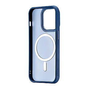 Чохол Magnetic Crystal with MagSafe iPhone 14 Pro Dark Blue, фото 4