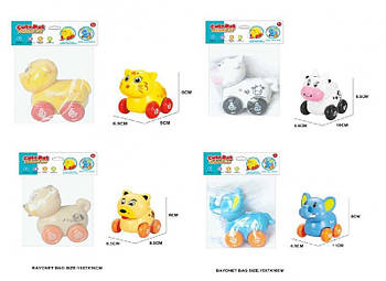 Іграшка Тварина на коліщатках, 4 види мікс T666-1/2/6/8 G-Rich